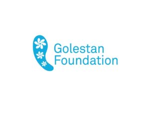 Logo Golestan Foundation met veel witruimte