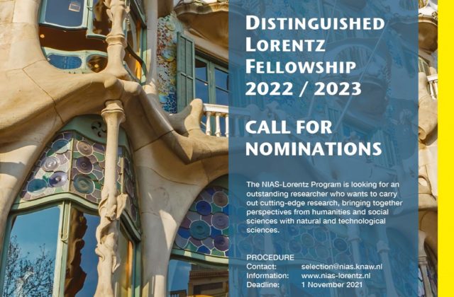 Open Now: Call for Distinguished Lorentz Fellowship 22/23 1