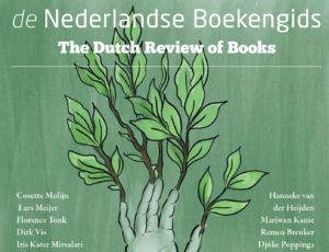 Image of the cover of de Nederlandse Boekengids depicting a hand that grows branches and leaves