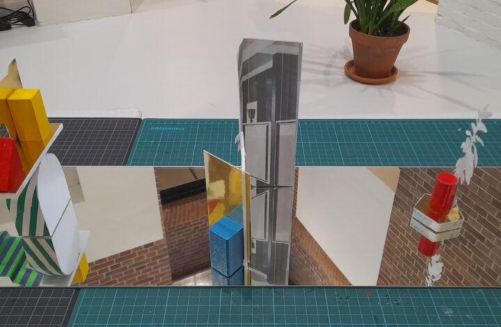 Photo of a detail of a Surtout de table made by Cecilia Hendrikx.