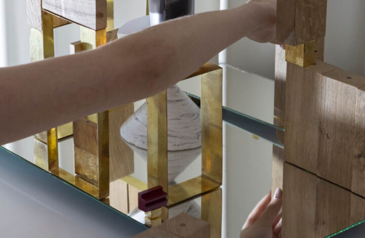 Photo of a detail of a Surtout de table made by Cecilia Hendrikx. Photo by Peter Tijhuis