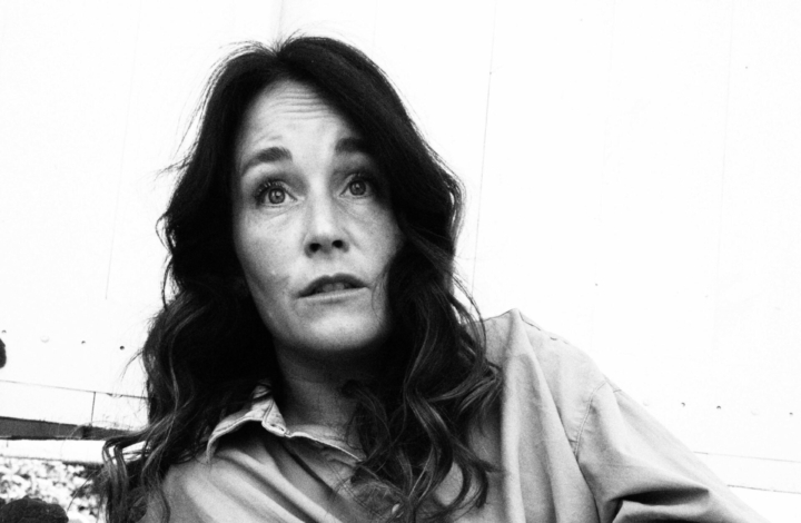 Black and white photo of Marjolijn van Heemstra by Sophie Hemels