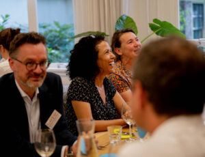 Photo for presentation, partners at diner