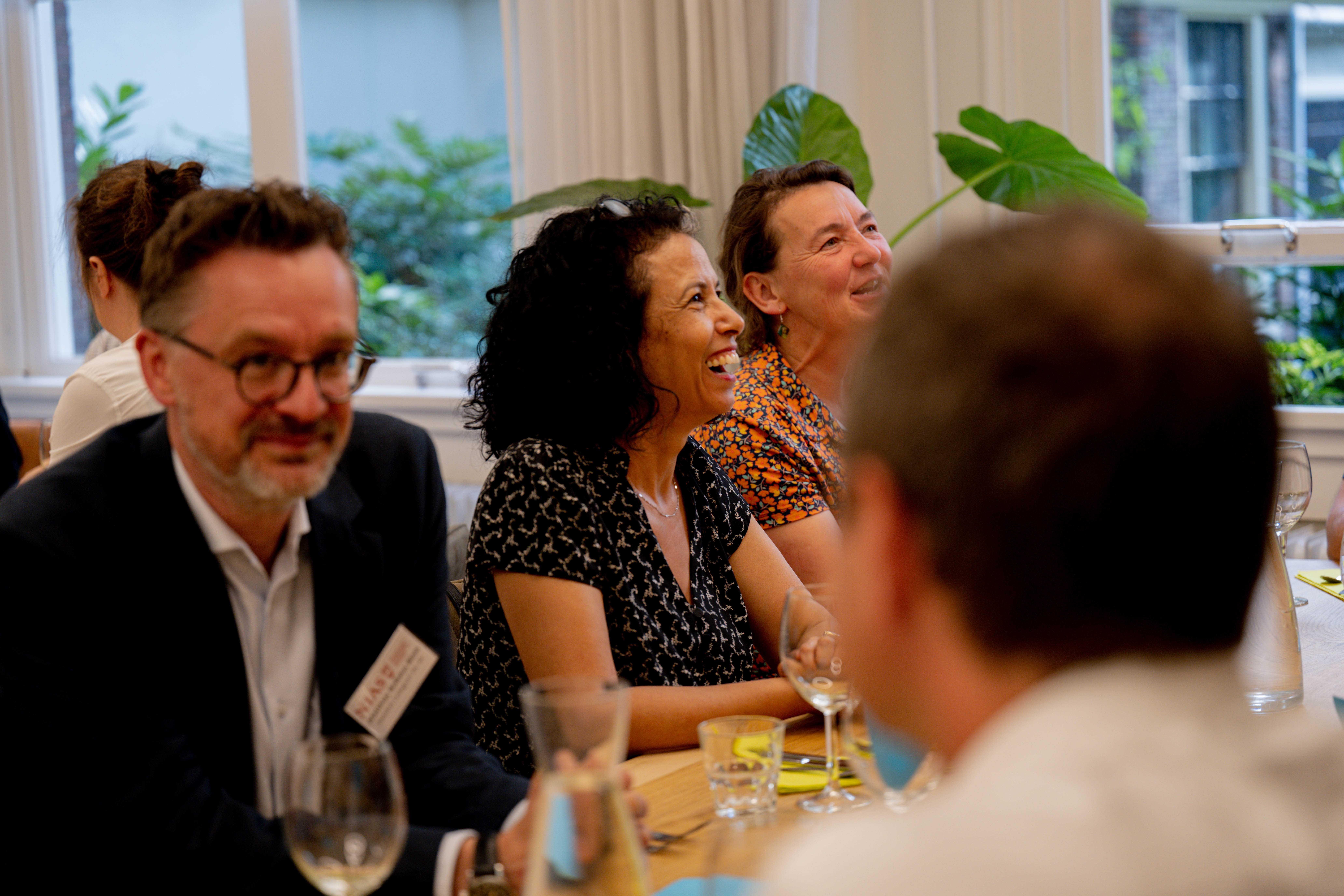 Photo for presentation, partners at diner