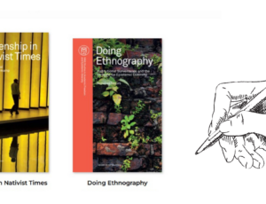 Two covers of the books in the NIAS Studies in Academic Freedom and Epistemic Diversity and a hand writing.